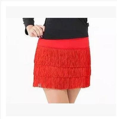 Women's SkirtLatin Dance Tassel Skirt For Women's Adult Short Skirt