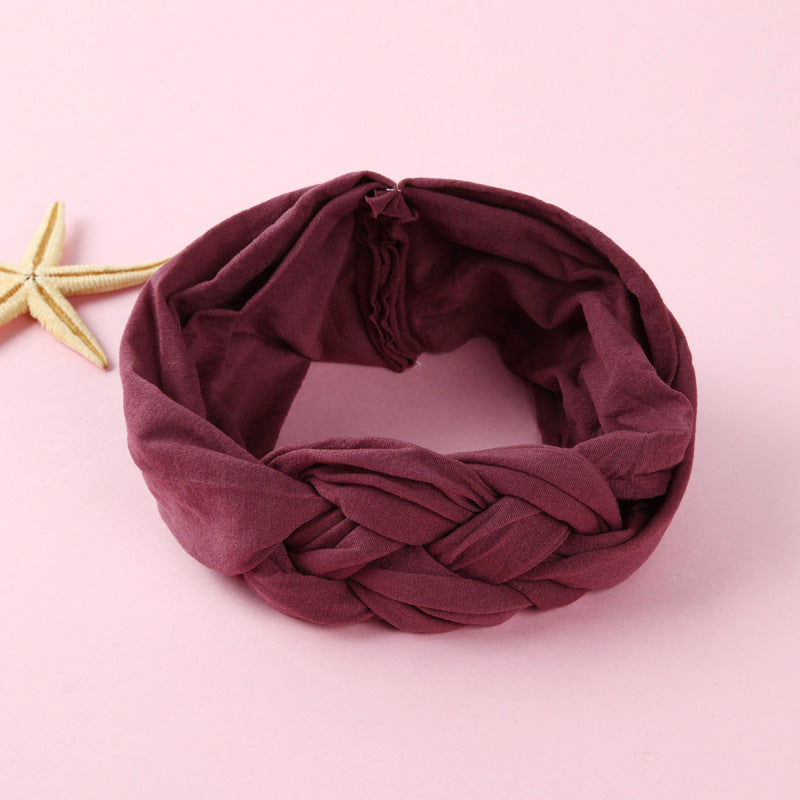 Nylon Headband Cross Chinese Knot Baby Hair Band