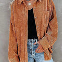 Loose Casual Jacket Corduroy Shirt