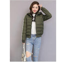 Women's Clothing Short Cotton Jacket New Winter Clothes Student Clothing Slim-fit Hood Fashionable Cotton Coat