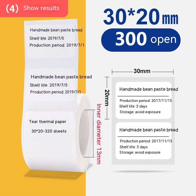 Four-proof Thermosensitive Paper Label Printing Paper Adhesive Sticker