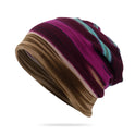 Fashionable Women's Striped Printed Thermal Headgear