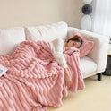 Soft Wind Bubble Velvet Blanket Warm Solid Rabbit Fur Blankets Double-sided Thickening Cover Throw Warm Fur Blanket