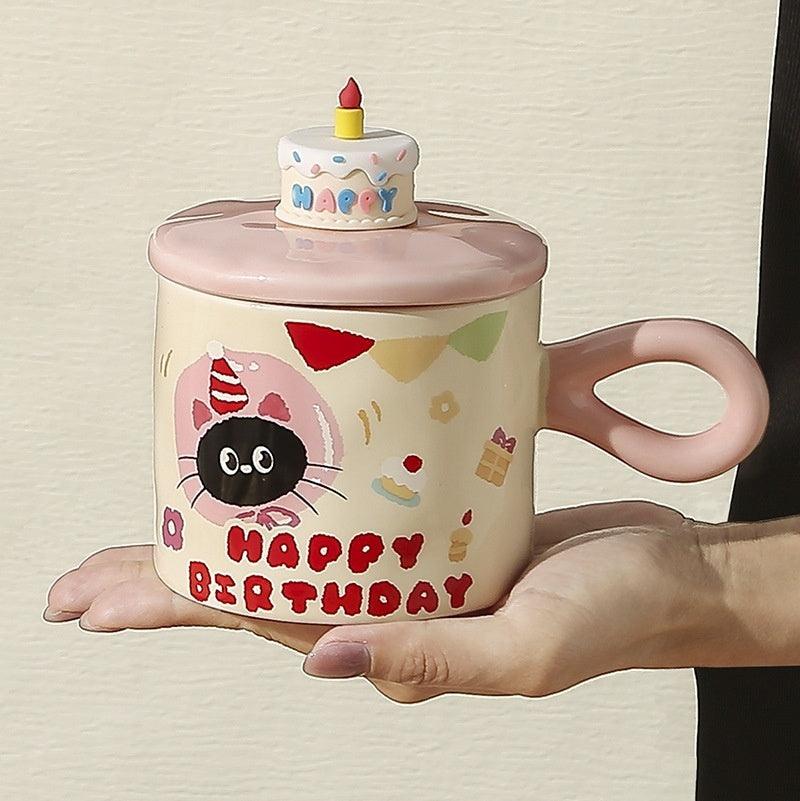 Gift Box With Hand Gift Birthday Gift Breakfast Cup