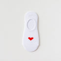 Heart Print Women's Socks Love Invisible Boat Socks Silicone Non-slip Short Socks