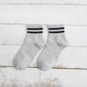 Two-bar striped tube socks