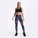 Psychedelic Style Colorful Vortex Printed Leggings
