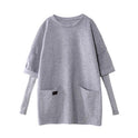 Big Size Women's Fashion Long Loose Casual Hoodi