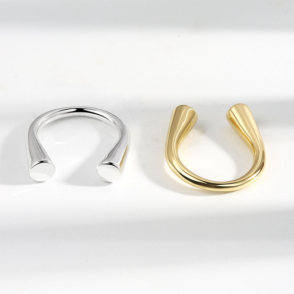 Cold Style Metal Irregular Shape Ring