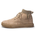 High-top British tooling casual shoes