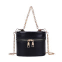 Chain crossbody bucket bag