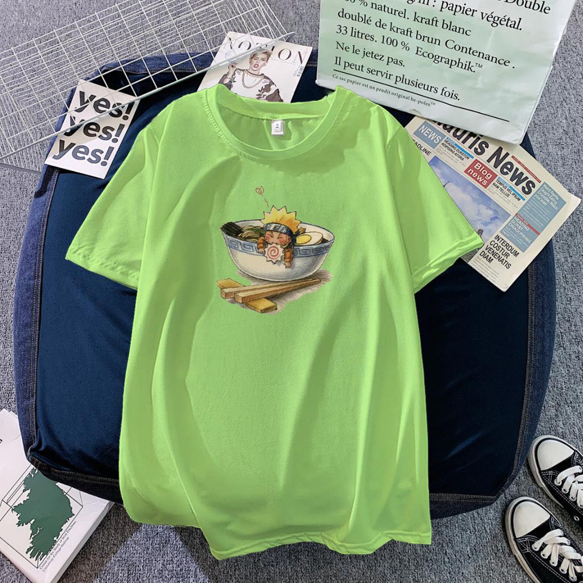 Women's Short-sleeved Summer Student Korean-style Casual All-matching Summer Top Loose Plus Size Women's Clothing