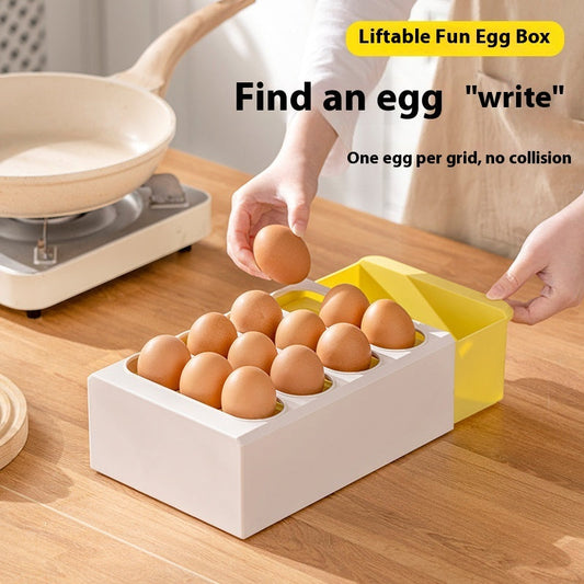 Household Kitchen Drawer-styled Fresh-keeping Egg Storage Box