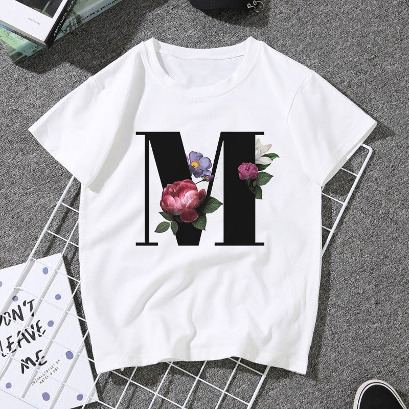 ABCD monogrammed T-shirt