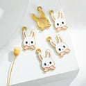 Long Eared Rabbit DIY Zinc Alloy Accessories