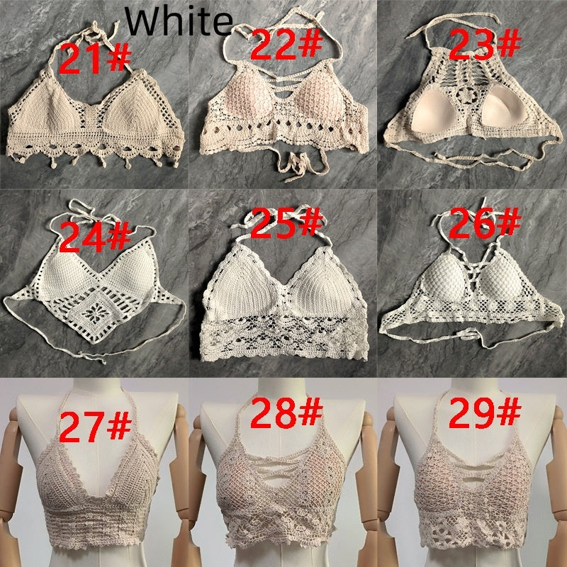 Women's Cotton Embroidered Hollow Lace Vest