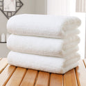 White towel for foot massage