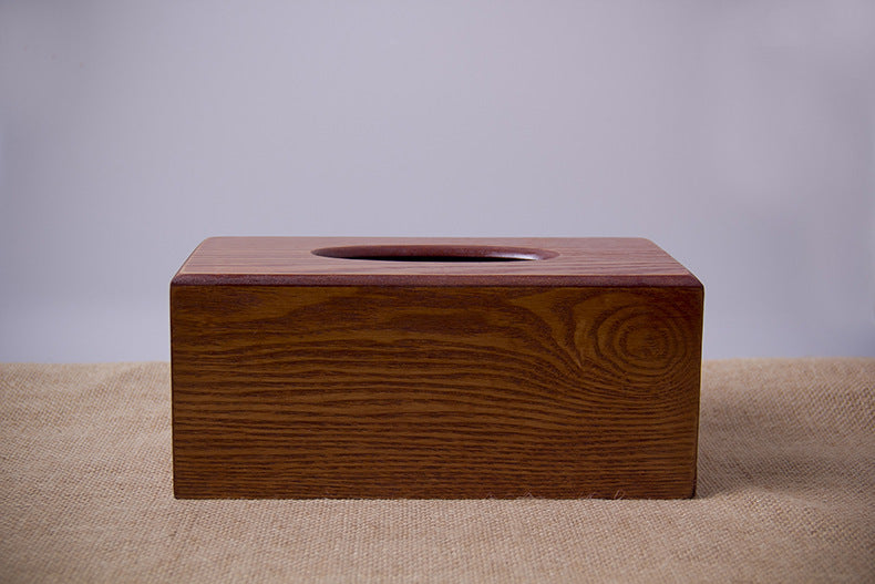 Wooden tissue box facial tissue box imitation mahogany