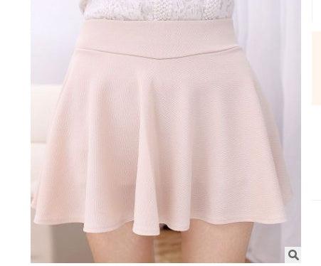 Spring and summer new Korean version of the high waist pettiskirt sun skirt anti-light safety half-length skirt explosion