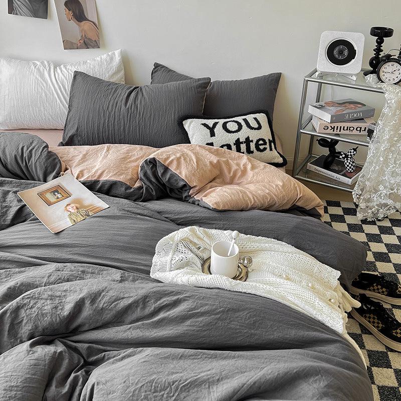 Super Soft Pleated Bed Sheet Quilt Cover