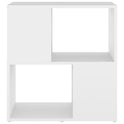 vidaXL Book Cabinet White 60x24x63 cm Engineered Wood