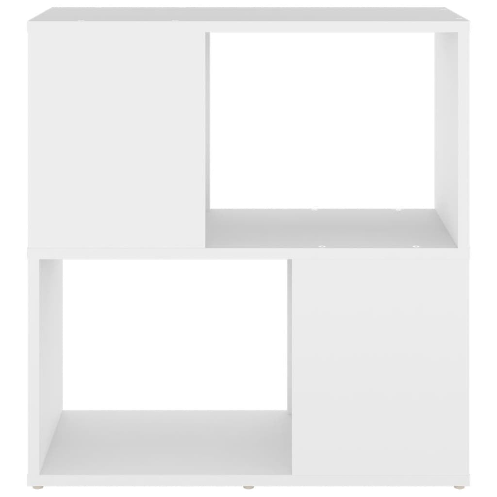 vidaXL Book Cabinet White 60x24x63 cm Engineered Wood