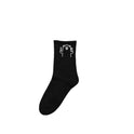 Trendy Simple Japanese Cute Cartoon Bear Solid Color Cotton Socks