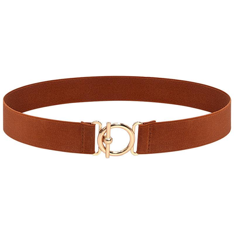 Women's Elastic Waistband Fashion Stretch Corset Korean Style Versatile Dress Decoration Thin Belt