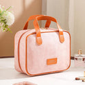 Denim Pattern Portable Cosmetic Bag Large Capacity High Sense Travel Portable