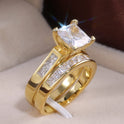 Fashion Temperament Couple Zircon Ring