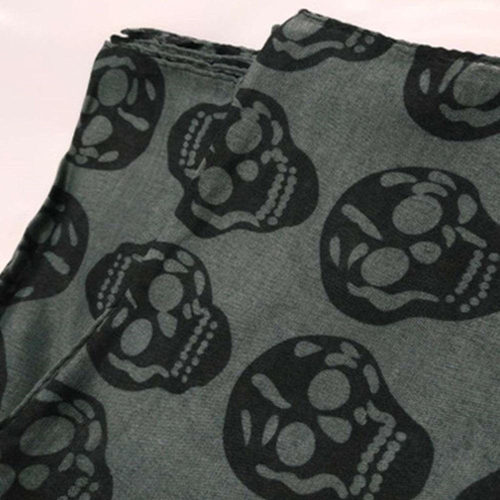 Skull skull cotton hemp scarf