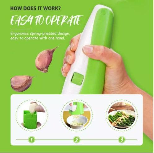 Multi-purpose Garlic Press Cube Garlic Cutter Magic Garlic Cube Cutter Presser Squeeze Garlic Cuber Press Chopper Slicer