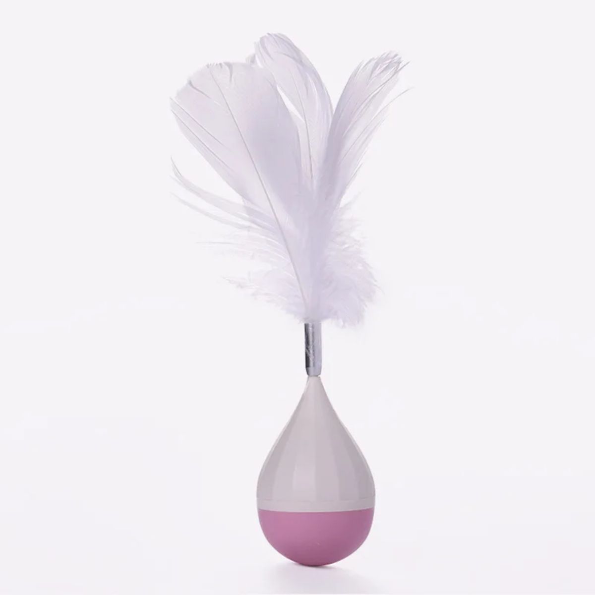 Pet Cat Toy Tumbler Tease Cat Ball Bite-resistant Tease Stick Feather Self-healing