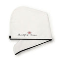 Coral Fleece Embroidered Hair Dryer Cap