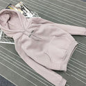 Hooded sweater women loose