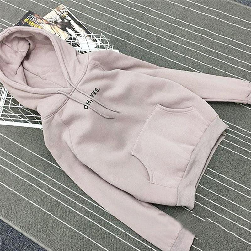 Hooded sweater women loose