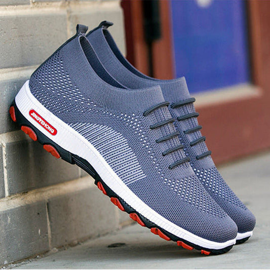 Men's mesh breathable flying shoes