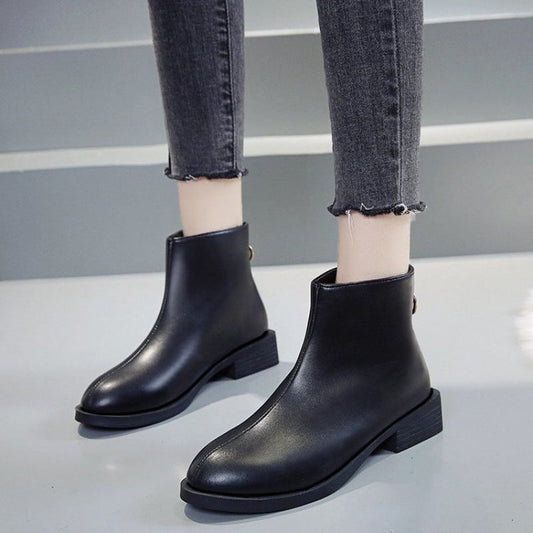 Women's short boots flat heel autumn and winter new style