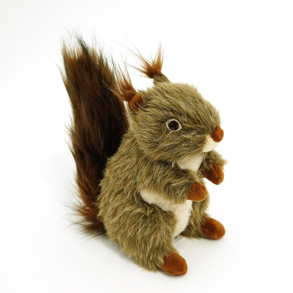 Squeaky Dog Toy Pet Toy Dog Biting Toy Dog Squirrel Plush Toy Interactive Chewing Toy For Small Large Dogs Aggressive Chewers