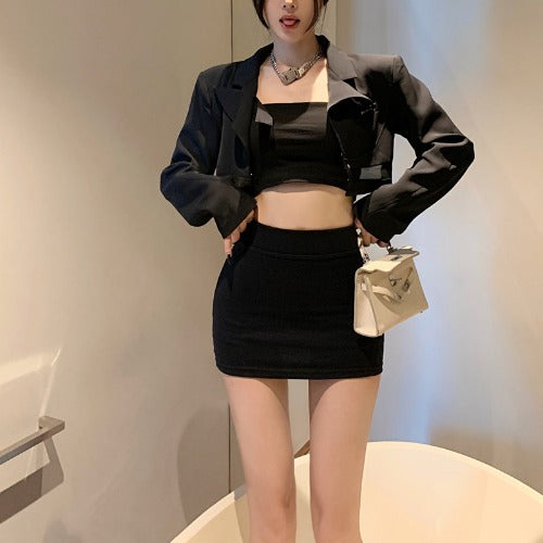 Women's Fashion High Waist Bottoming Skirt