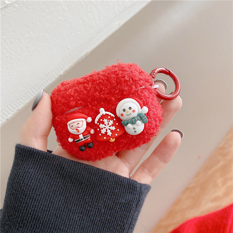 Santa Snowman Earphone Protective Soft Case