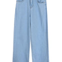 High waist straight trousers