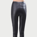 Tied leather stitching pants