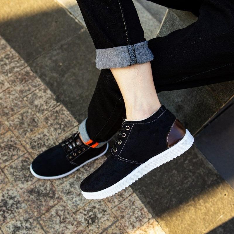 Casual flat-heel men's shoes cotton shoes snow boots