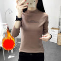 Long-sleeved Half-high Collar Inner Base Shirt