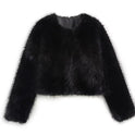 Women's Artificial Leather Fur Coat Short Coat