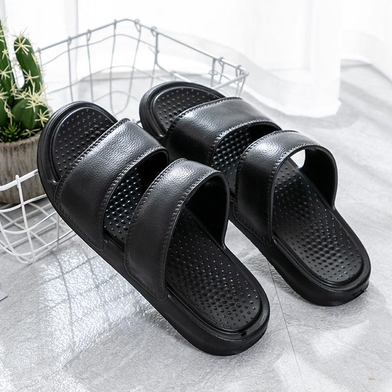 Couple men's sandals and slippers