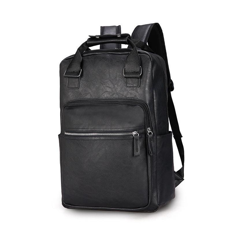 Travel Computer Large Backpack Pu Leather Personality Fashion Large Capacity