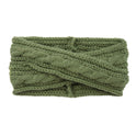 European And American Knitting Twist Cross Wool Hair Band