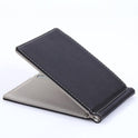Creative PU Fashion Beauty Clip Sewing Line Wallet Business Card Holder